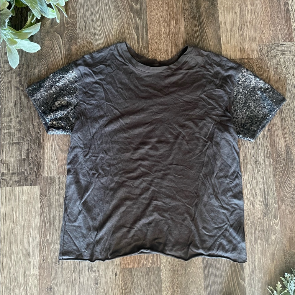 American Eagle Sequin T-Shirt XS